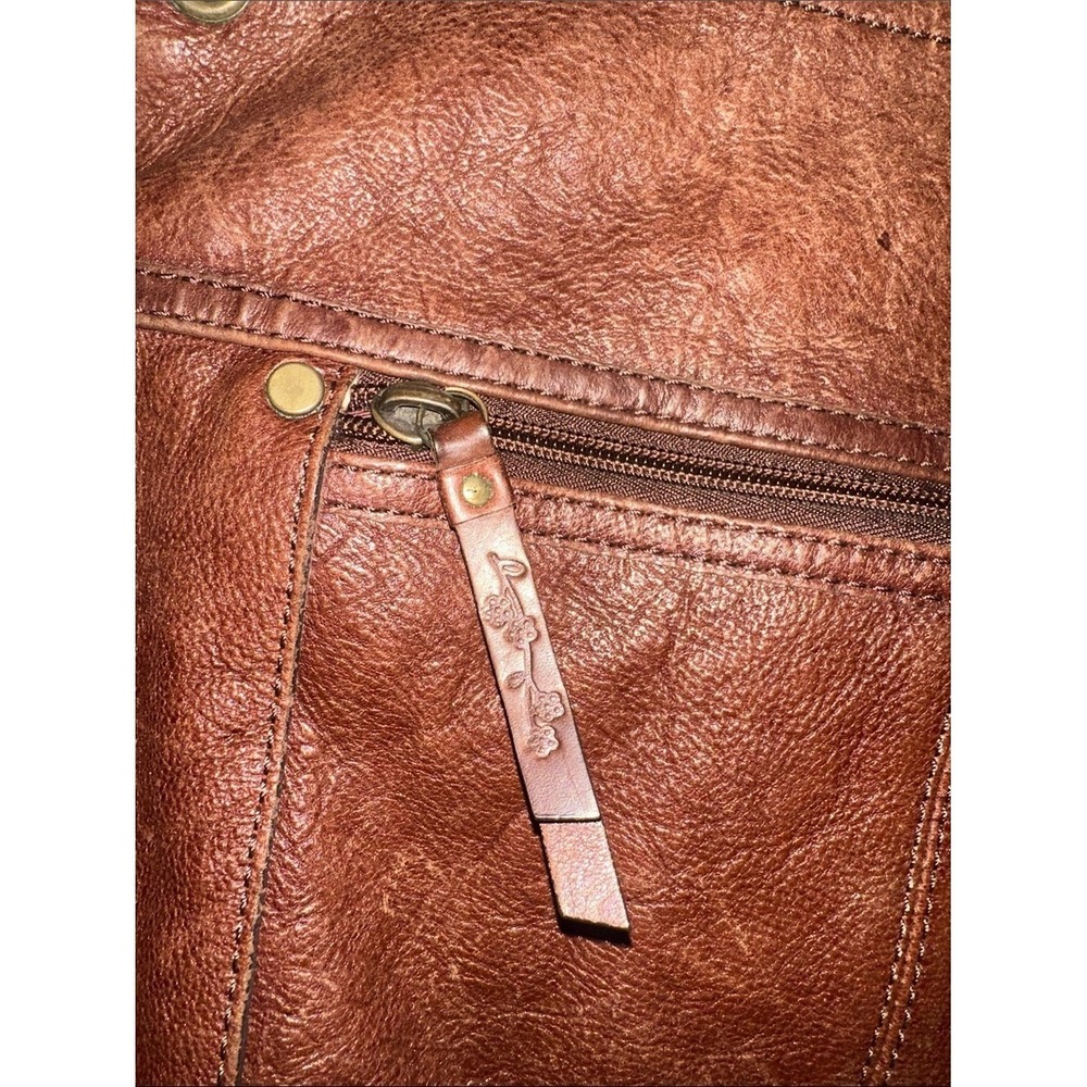 Fossil‎ vintage Leather Shoulder Bag brown with dust bag - Picture 5 of 16